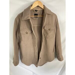 RDI Men's Double Pocket Shacket Light Brown Size XS